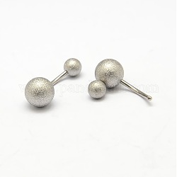 Textured Curved Barbell 316L Surgical Stainless Steel Belly Button Rings, Navel Rings, Stainless Steel Color, 23mm, Bar Length: 7/16