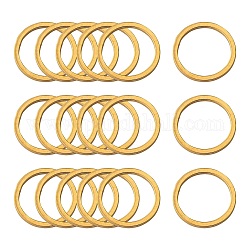 304 Edelstahl Verbindungsring, Ring, golden, 12x0.8~1 mm