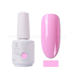 Gel per unghie speciale da 15 ml, per la stampa di timbri artistici, kit di base per manicure con vernice, perla rosa, bottiglia: 34x80mm