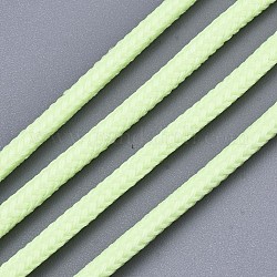蓄光ポリエステル編組コード  淡緑色  3mm  約100ヤード/バンドル（91.44m /バンドル）
