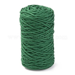 Baumwollgarn / Baumwollschnur, für DIY, Geschenkverpackung und Schmuckherstellung, grün, 3 mm, ca. 150 m / Rolle