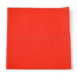 Marcadores de forma cuadrada marcadores de alfombra, lugares para sentarse gancho y lazo de nylon, rojo, 100x100x2mm