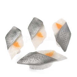 Искусственный пластик суши сашими модель, имитация еды, для выставочных украшений, суши с рыбой, серые, 66x28x17.5 мм
