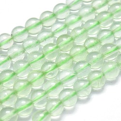Natural Prehnite Beads Strands, Round, 4~4.5mm, Hole: 0.5mm, about 102pcs/Strand, 15.35 inch(39cm)