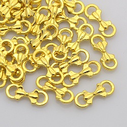 Tibetan Style Alloy Links/Connectors, Bowknot, Cadmium Free & Nickel Free & Lead Free, Golden, 16x6x3.5mm, Hole: 2mm