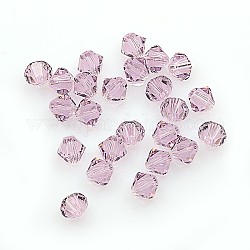 Austrian Crystal Beads, 5301 5mm, Bicone, Light Amethyst, Size: about 5mm long, 5mm wide, Hole: 1mm
