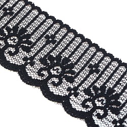 Lace Trim Nylon String Threads for Jewelry Making, Black, 40mm