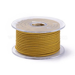 編組鋼線ロープコード  ジュエリーDIY製版材料  スプールで  ダークカーキ  約54.68ヤード（50m）/ロール  3mm
