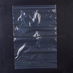 Sacs en plastique à fermeture éclair, sacs d'emballage refermables, joint haut, sac auto-scellant, rectangle, blanc, 60x40 cm, épaisseur unilatérale : 2.1 mil (0.055 mm), 100 pcs /sachet 