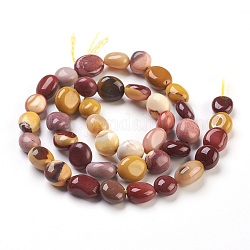 Natural Mookaite Beads Strands, Tumbled Stone, Nuggets, 6~13x5~10x4~7mm, Hole: 0.8mm, about 41pcs/strand, 15.7 inch(40cm)