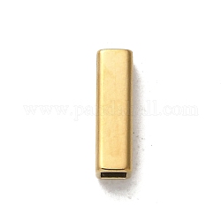 304 Edelstahlkugeln, Rechteck, golden, 10x3x3 mm, Bohrung: 2x2 mm