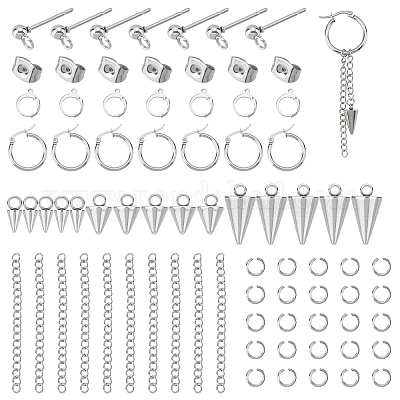 30pcs Stainless Steel Ear Hooks + 30pcs Stainless Steel Open Jump