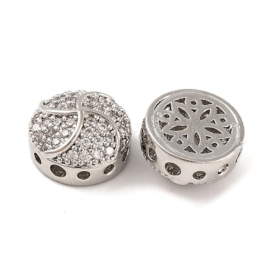 Латунные микропаве из прозрачного кубического циркония KK-S389-26P-1