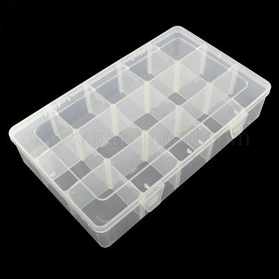 Plastic Large Bead Organizer Box with Adjustable Dividers 36 Grids. Tackle  Box Organizer with Sheets of