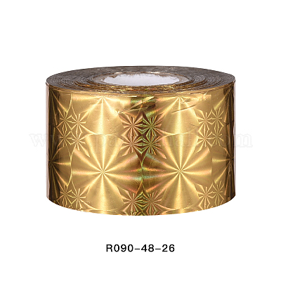 Блестящие наклейки для ногтей из фольги для лазерного переноса&nbsp;MRMJ-R090-48-26-1