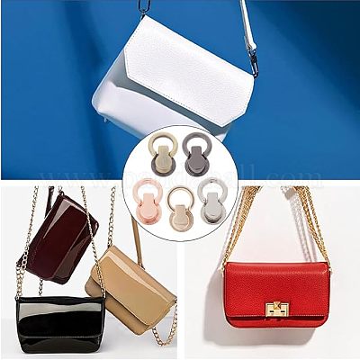 20 комплект двухцветных застежек для подвески сумок из сплава&nbsp;DIY-GF0007-32-1