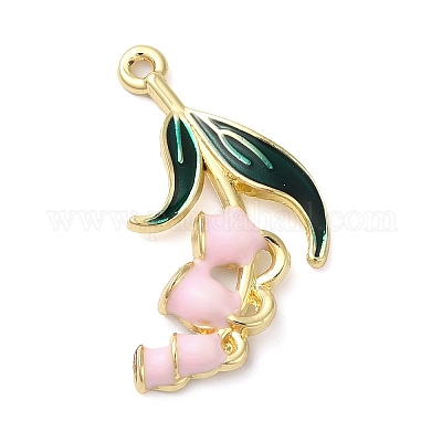 Pendentifs d'émail en alliage&nbsp;ENAM-U001-04F-G-1