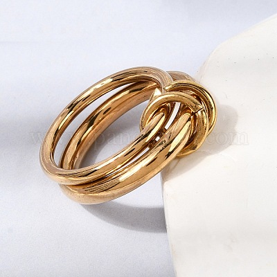 Кольца из нержавеющей стали 304&nbsp;RJEW-Z133-01C-01G-1