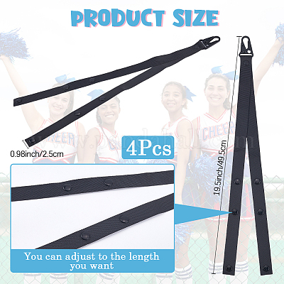 4 шт. полиэстеровые ремешки для держателей помпонов для аксессуаров для чирлидинга&nbsp;AJEW-CN0003-10-1