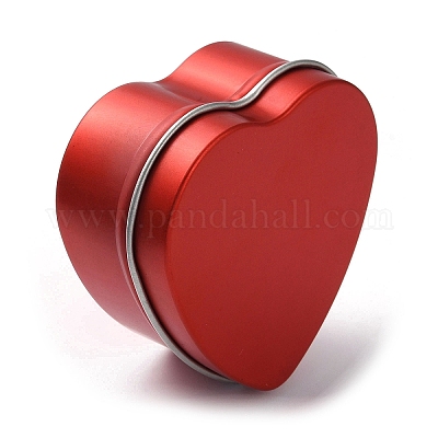 Жесть железные банки для свечей в форме сердца&nbsp;LS-CON-NH0001-02A-1