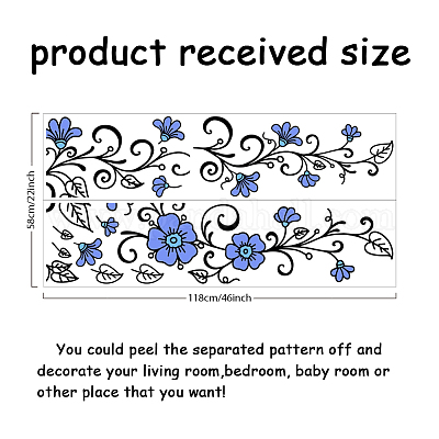Stickers muraux en pvc&nbsp;DIY-WH0228-910-1