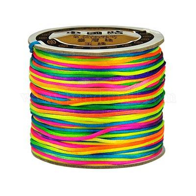 Cordons en nylon satiné à queue de rat&nbsp;NWIR-A004-7B-1