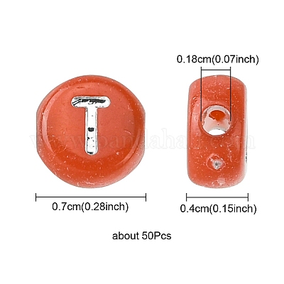 Непрозрачные разноцветные акриловые бусины&nbsp;MACR-YW0002-48B-1