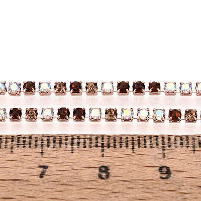 Cadenas de la taza del Rhinestone de hierro&nbsp;CH-T007-02A-08-1