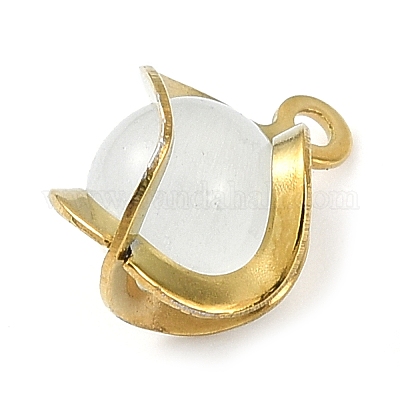 Подвески из нержавеющей стали 304 «кошачий глаз»&nbsp;LS-STAS-Q320-01A-G-1