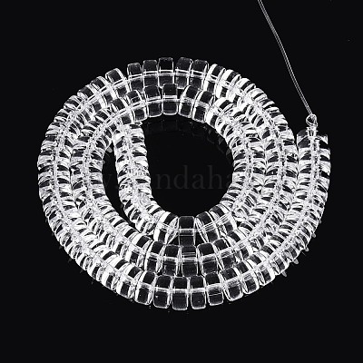 Transparente Glasperlen Stränge&nbsp;GLAA-N026-4x8mm-T06-1