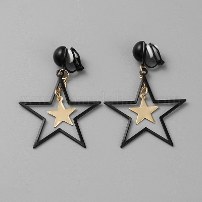 Латуни клипсы EJEW-WH0019-29EB-1