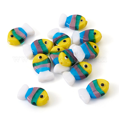 12шт ручной работы бусины лэмпворк&nbsp;LAMP-TA0001-74C-1