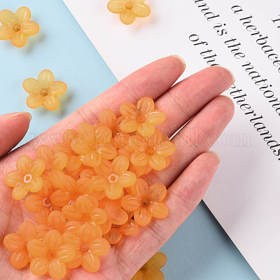 Матовые акриловые колпачки из бисера MACR-S371-08A-724-1