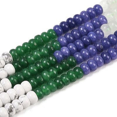 Нити из натуральных цветочных бусин: амазонита&nbsp;G-Z135-C06-1