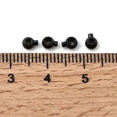 Ионное покрытие (ip) 304 нержавеющая сталь обжимные бусины&nbsp;STAS-P373-02B-1