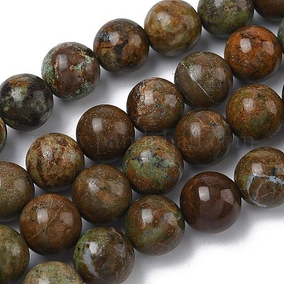 Естественный зеленый опал бисер нитей&nbsp;G-K365-F04-14mm-1