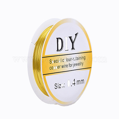 Круглая медная проволока для ювелирных изделий&nbsp;CWIR-Q006-0.4mm-G-1