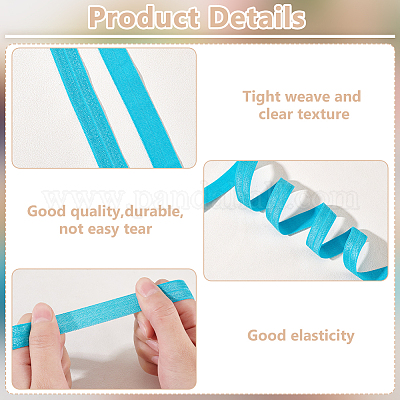 Cordone Elastico Piatto Intrecciato - 10 Metri, Larghezza 5mm, Nero Poliestere - Foto 9