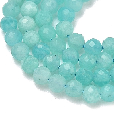 Природных амазонит бисер нитей&nbsp;G-B168-A13-4mm-1