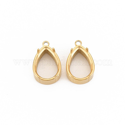 Ионное покрытие (ip) нержавеющая сталь 304 подвеска кабошон оправа STAS-N097-156LG-1