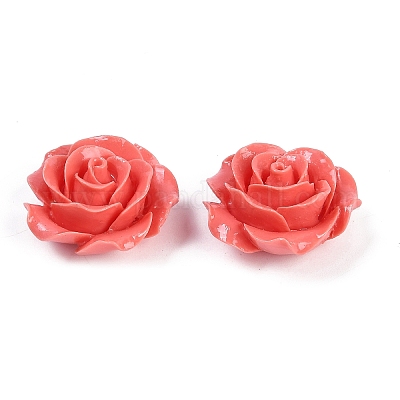 Резные бусины из синтетического коралла&nbsp;CORA-M001-02F-1