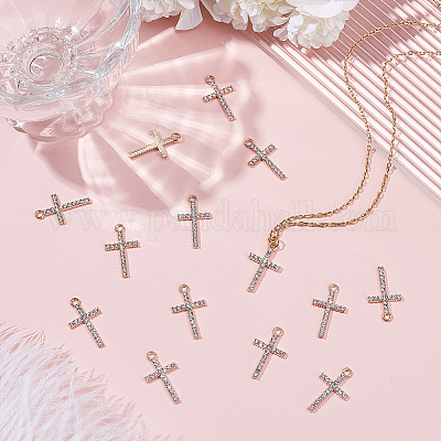 Подвески со стразами из сплава&nbsp;FIND-ME0001-59-1