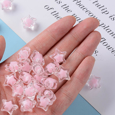 Прозрачные акриловые бусины TACR-S152-02A-SS2112-1