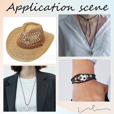 20 ярд плоских кожаных шнуров&nbsp;WL-CL0001-16B-1