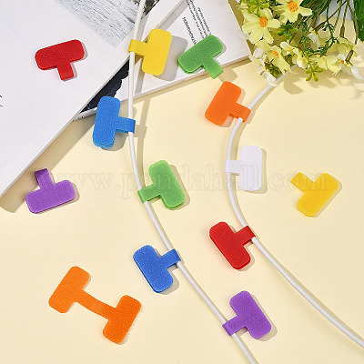 30 pieza de etiquetas de cable de nailon con gancho y bucle&nbsp;FIND-SP0004-89B-1
