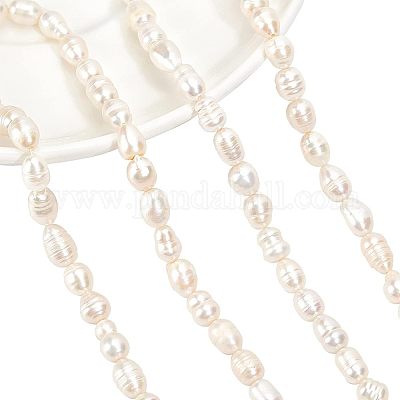 2 нить бусин из натурального культивированного пресноводного жемчуга PEAR-NB0001-10-1