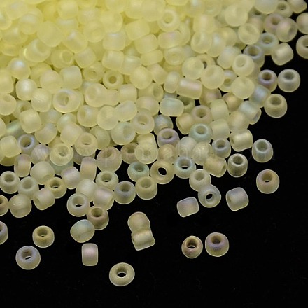 6/0 helado abalorios de la semilla de cristal transparente SEED-A015-6-F5157-1