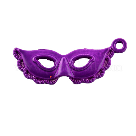 Personalized Masquerade Mask Pendant for Necklace Making PALLOY-4916-02-LF-1