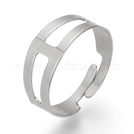 Ajustable 304 bases del anillo de dedo del acero inoxidable X-STAS-R094-18-1
