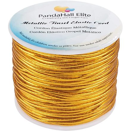 Pandahall elite 1 rotolo 50 m / rotolo 2mm cordino elastico elasticizzato tondo per braccialetti da collo fai-da-te creazione di gioielli EC-PH0001-12-1